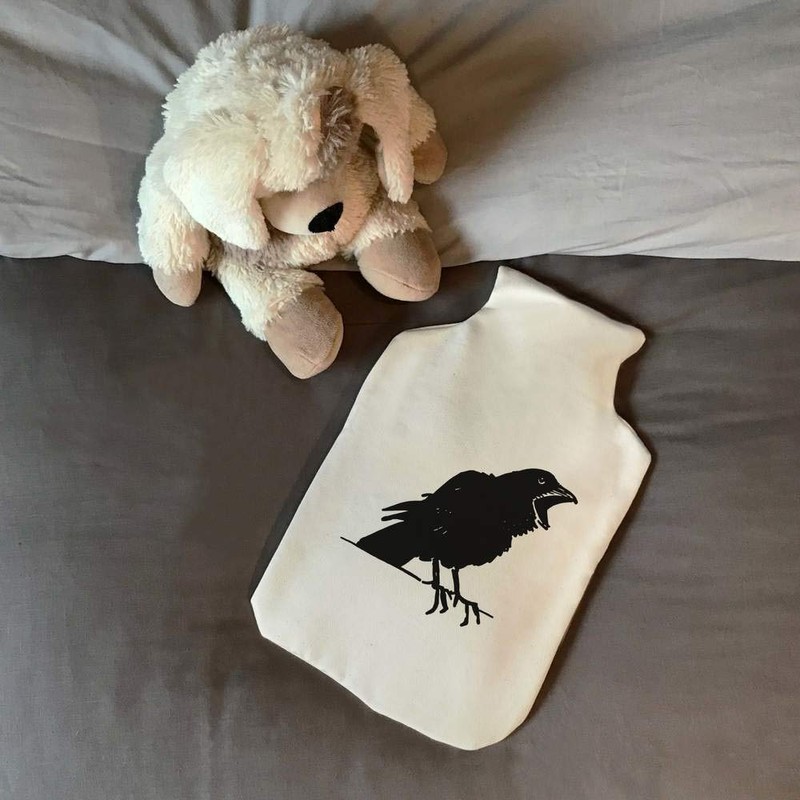'Crow Cawing' Hot Water Bottle Cover (HW00011226)