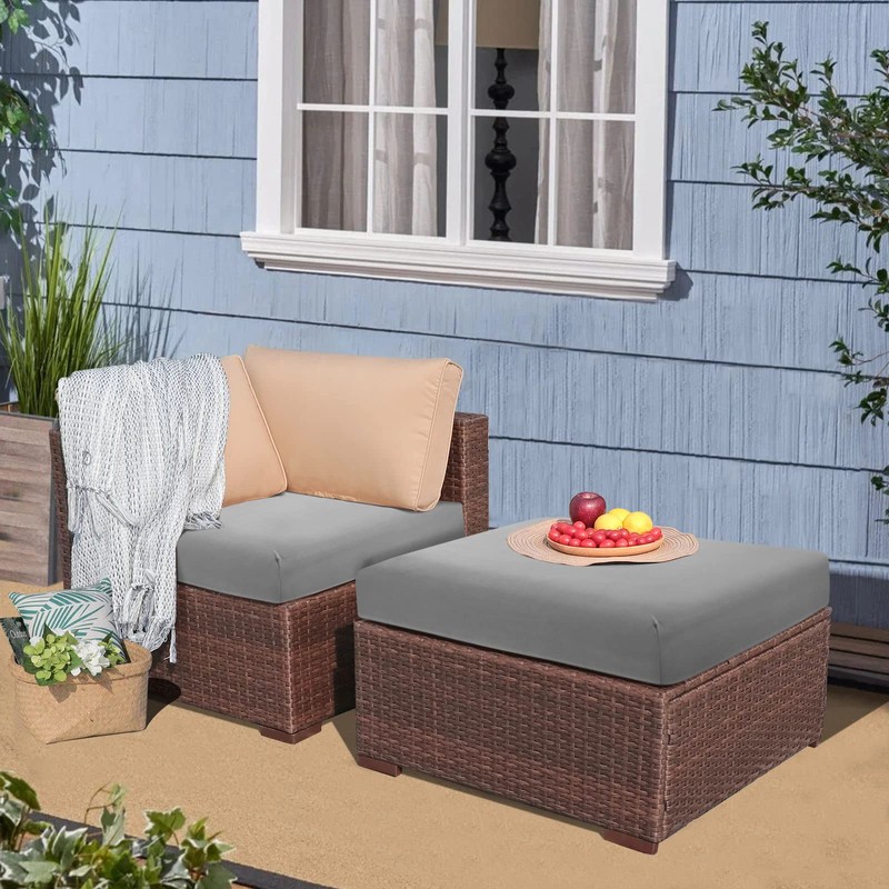 YISUN Waterproof Couch Cushion Slipcovers, Stretch Individual Seat Cushion Covers,