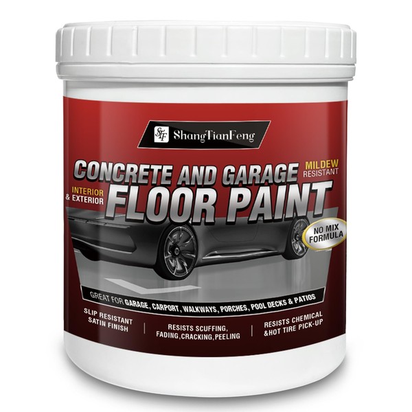 Professional Epoxy Floor Paint Kit (1 Gallon) - Light Blue
