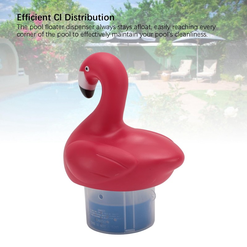 Pool Chlorine Float, Turtle Flamingo Chlorine Float, Adjustable Release, Easy