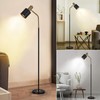 O'NEELDY Modern Industrial Floor Lamp 65" Black Standing Lamp, Black