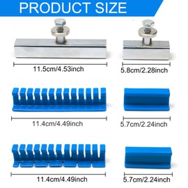 Car Dent Repair Puller Set, Including 4 Pack Heavy-Duty Blue Glue Tabs Tools Kits + 2 Pack Metal Frames, Suitable for Professional Car Body Dent Repair, Hail Damage Dent Removal (Accessories)