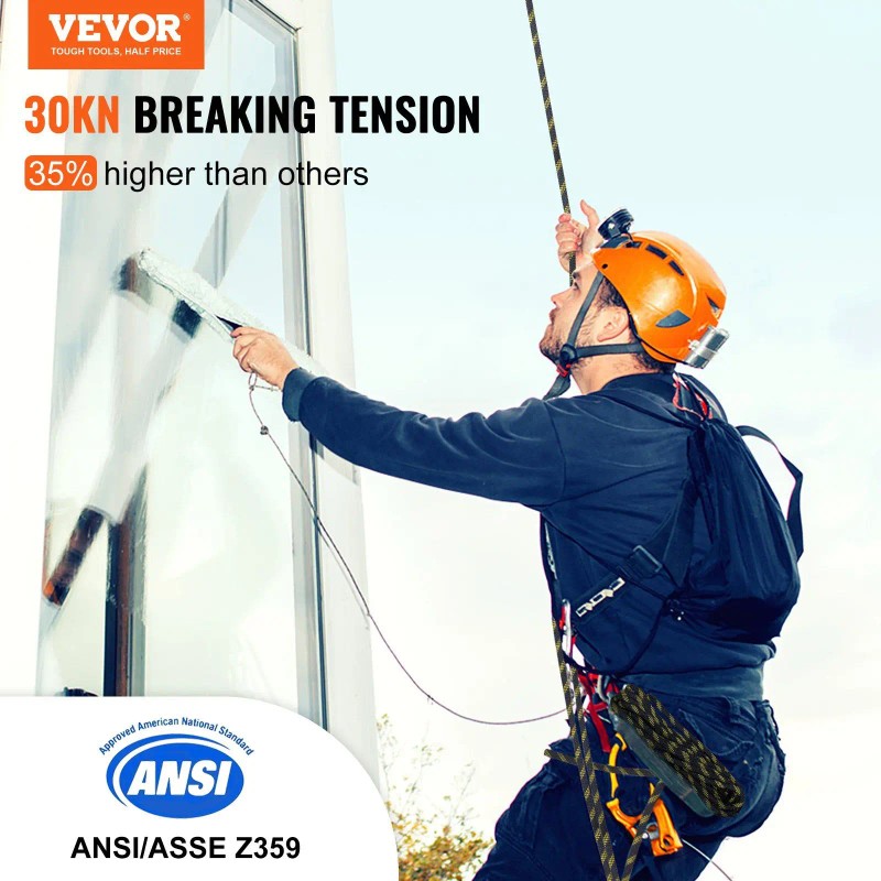 0.55 X 50 Polyester Roofing Steel Snap Vertical Lifeline Assembly