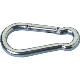 Smart Choice Marine 316 Stainless Steel Spring Snap Hook Carabiner (11x120mm (4-3/4”x 7/16”), 02-Pack)