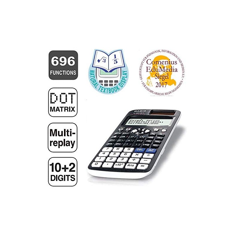Casio FX-991DE X Technisch wissenschaftlicher Rechner Schwarz Display (Stellen): 12