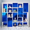 Mangoloo Blue Mirror Stickers for Flexible Sheets Self Adhesive Blue