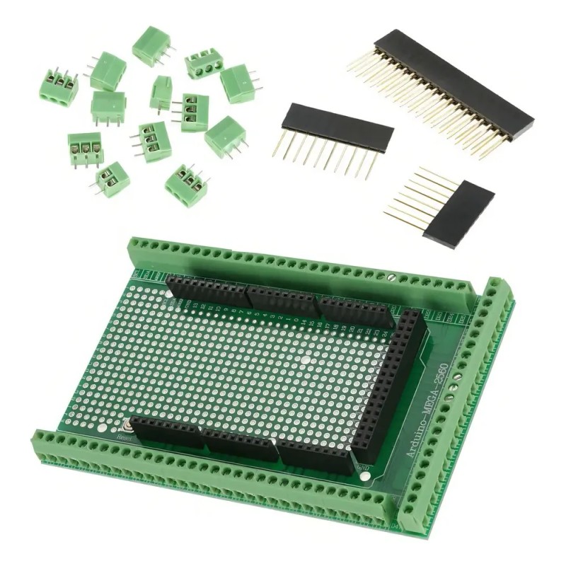 Practinet Arduino Mega 2560 Screw Shield Clemas Terminal PCB FR-4