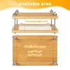 pamctry Bamboo Wooden Book Press for Bookbinding - Portable Bookbinding