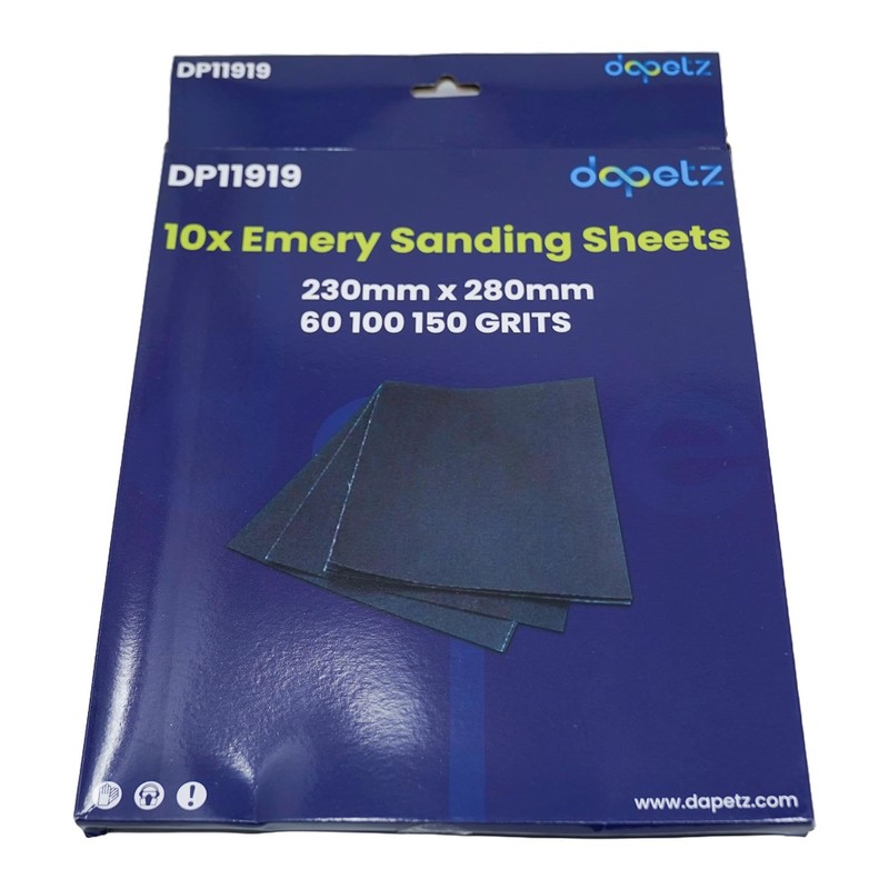 Dapetz ® 10 PC Emery Cloth Sanding Sheets 60/100/150 Grit