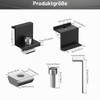 Mailfull Pack of 8 Solar Panel Brackets 30 mm PV