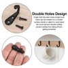 QINGHEC 30 Pcs Small Wall Mounted Coat Hook Key Hooks