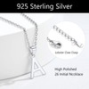 SILVERCUTE Sterling Silver Initial A Pendant Letter Necklace For Women