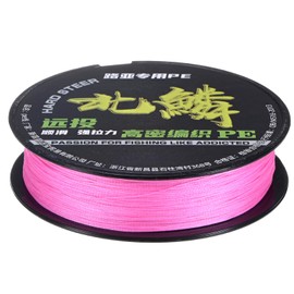 M METERXITY Braided Fishing Line, 109 Yards 0.32mm Dia Abrasion Resistant Colored Fishing Line for Saltwater/Freshwater/Ice Fishing, 8 Strand Super Strong Zero Stretch [Pink]