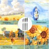 4 Pcs Dagger Tip Artist Paint Brushes, Watercolour Painting Tool
