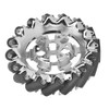 6in Mecanum Wheel Metal Right with 16pcs TPU Rubber Rollers