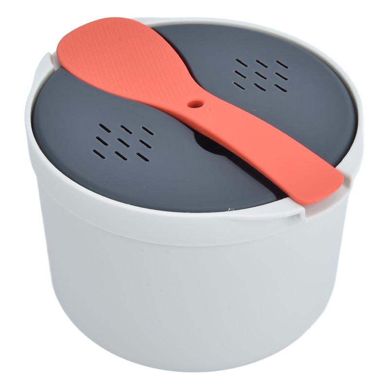 Microwave Rice Cooker 2L Food Grade PP Material Rice Spoon