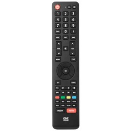 One For All Hisense TV Replacement remote URC1916 – Works with ALL Hisense televisions (LED,LCD,Plasma) – Ideal TV replacement remote control with same functions as the original Hisense remote - black