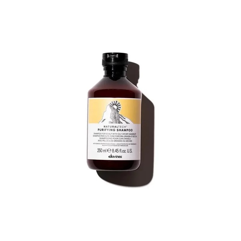Shampoo Davines PURIFYING en botella de 250mL de 250g por