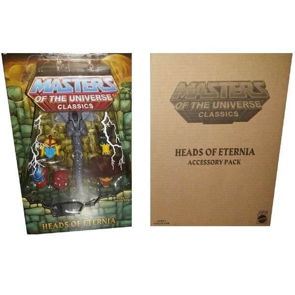 Masters of the Universe Heads of Eternia Accessory Pack - includes alternate heads for Grizzlor, Buzz-Off, Sy-Klone, Roboto, Snout Spout, and Clawful