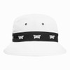 PXG Logo Repeat Bucket Hat, white
