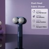 Nesugar Dual-Head Fabric Shaver, Electric Lint Remover with Green Light
