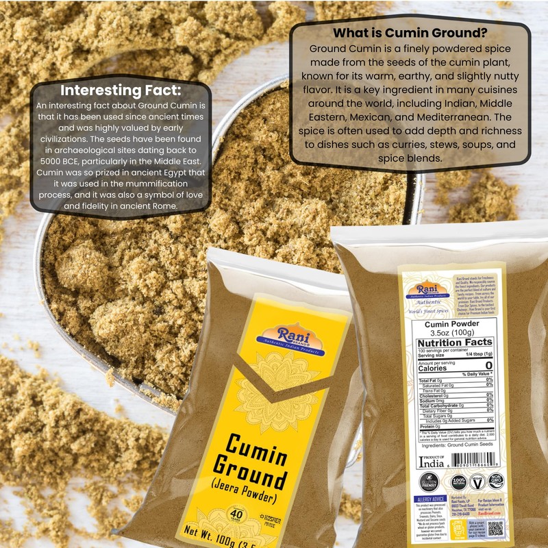 Rani Cumin (Jeera) Powder Spice 3.5oz (100g) ~ All Natural