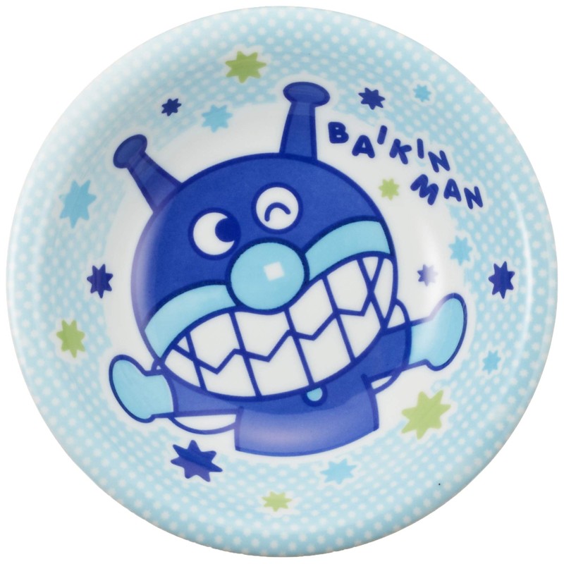 「 それいけ!アンパンマン 」 ばいきんまん カレー皿 17cm 子供用 食器 ブルー 081534