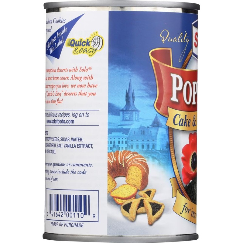 Poppy Seed Cake & Pastry Filling by SOLO