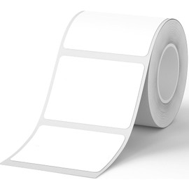 BJAINGEXK Superior Heat-Sensitive Label, 40 x 30 mm (1.57" x 1.18"), 240 Labels per Roll, White, Waterproof, Oil-Resistant, for Home Office and Small Business Labeling