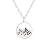 I love silver jewellery - Mountain Scene Cut Out Sterling
