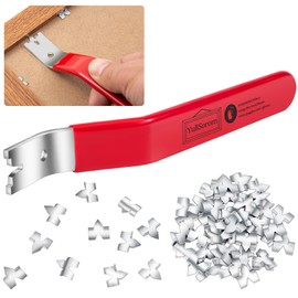 Push Mate and Glazier's Point Driver Tool，Glazier Setting Tool with 150 Push Points for Framing Glass Picture Cross Stitch(Red)