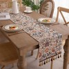 Table Runner Nordic Retro Fringe Tassel Antique Retro Bird Pattern