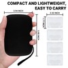 32-Slot Black Portable SD Card Holder with 4 Individual Clear