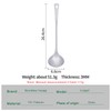 iBasingo Long Handle Titanium Ladle Serving Spoon Metal Soup Spoon