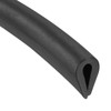 TA-VIGOR Edge Trim U Seal, Black PVC U-Seal Channel Edge