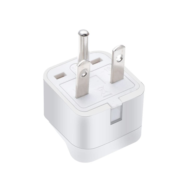 Strhowill (2pack) US 3 Prong Plug to Universal Socket Power