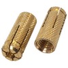 SKIR'CO (Pack of 6) Brass Drop in Anchor M12 x