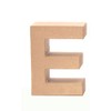 Glorex Cardboard Letter, Number and Characters, Letter E, E, natural