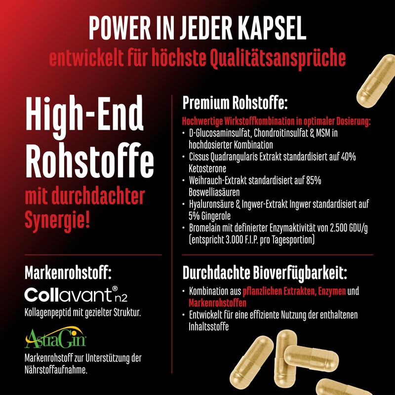 Gen German Elite Nutrition Bone Force - 180 Ultra Capsules