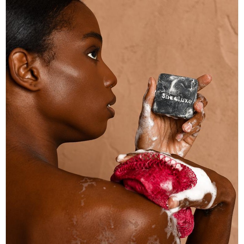 African Exfoliating Net Sponge, Ethically Sourced From Nigeria:_White