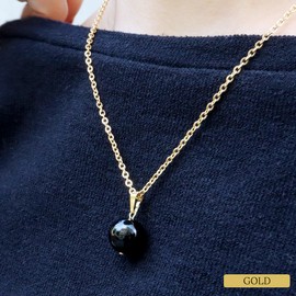 Gold Stone Morion Necklace, Black Crystal, Pendant, Unisex, Natural Stone, Power Stone, Amulet, Stone Word, Simple, Purification, Stylish, Gift Present (Part Color: Gold), Stone