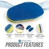 Pack of 2 Corner Scourers Sponge Replacement Pads, Kitchen or