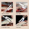Wjwumha 4Pcs Shrimp Deveining Tool Fish Scaler Set, Shrimp Peeler,