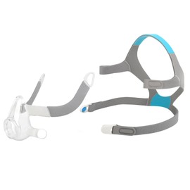 Replacement Frame Set for AirFit F20 Mask - Includes Frame, Headgear, Clips - No Elbow - Snug Fit, Comfortable Design, Medium