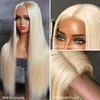 613 Lace Front Wig Human Hair 36 Inch Blonde Wig