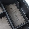 BestEvMod Storage Box Organizer Center Console Tray with Vegan Leather