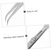 LALAFINA 1Set Jewelry Making Tweezers Stainless Tweezers for Grabbing Gems