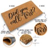MAINEVENT Did You Call First 30x17 Inch Funny Doormat, for