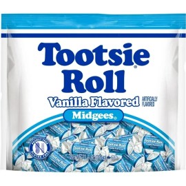 Tootsie Roll Vanilla Flavored Midgees Chewy Rolls Candy Candies ~ 11.5oz bag
