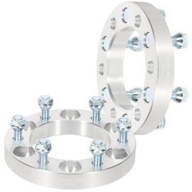 WHEELTECH 2Pcs 1 inch 6x5.5 Wheel Spacers Hub Bore 108mm with Studs 12x1.5 6 Lug Wheel Spacers Adapters Compatible for Colorado 2004-2012 for Rodeo 1992-2004 for Land Cruiser 1982-1997